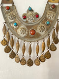 1960s Metal Chest Plate Necklace