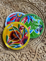Floral Oil Cloth Coaster Set