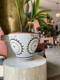 Hand Painted Seeing-Eye Planter