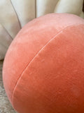 Pink Velour 3D Ball Pillow