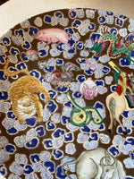 Hand Painted Cloissone Chinese Zodiac Plate