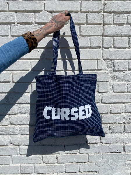 Feng Sway CURSED/NOT CURSED Dyed Textile Tote – FENG SWAY