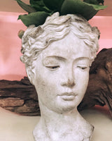 Roman Goddess Head Planter