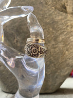 Floral Silver Plated Handmade Spoon Ring ~ Joy Heritage Collection