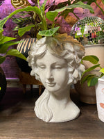 Olive Wreath Goddess Head Planter