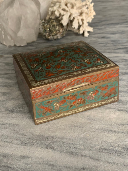 Antique Copper Trinket Box