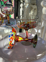 Artist-Made Blown Glass Margarita Cups
