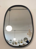 Oval Metal Frame Mirror