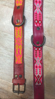 Mexican Tooled Leather Dog Collar