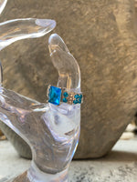 Deep Bleu 925 Ring with Sterling Band~ Joy Heritage Collection