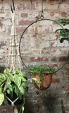Full Moon Terra Cotta Hanging Planter